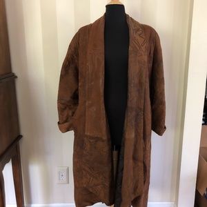 LAST LAST CALL  Leather Swing Coat - made in Italy